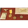 Image 1 : TRAY OF GERMAN MEDALS, MIRROR, PHOTO ETC