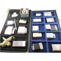 2 TRAYS OF 20 ASSORTED TABLE & POCKET LIGHTERS