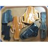 Image 1 : TRAY OF 4 HOLSTERS & FROG