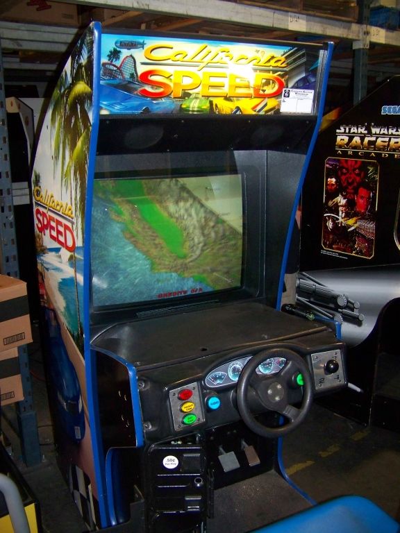 CALIFORNIA SPEED SITDOWN DRIVER ARCADE GAME
