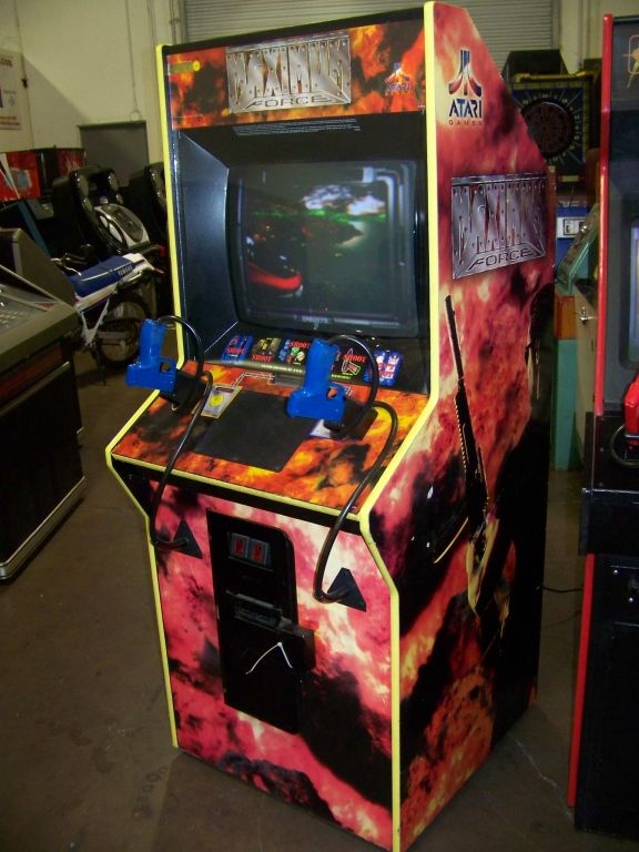 MAXIMUM FORCE DEDICATED SHOOTER ARCADE GAME ATARI