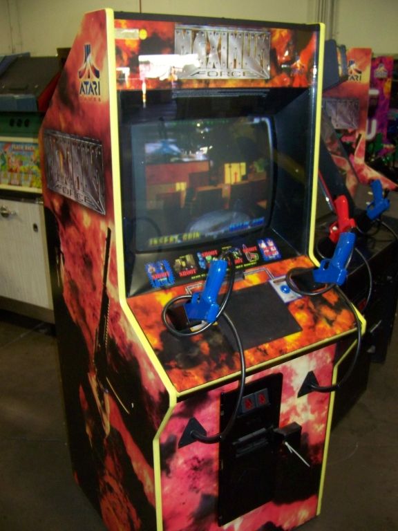 MAXIMUM FORCE DEDICATED SHOOTER ARCADE GAME ATARI