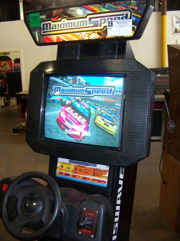 MAXIMUM SPEED UPRIGHT DRIVER ARCADE GAME