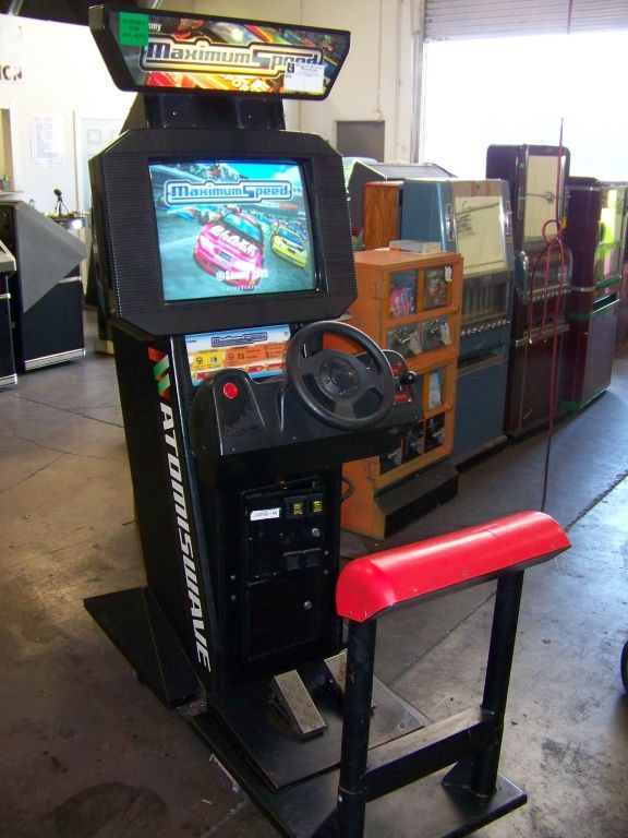 MAXIMUM SPEED UPRIGHT DRIVER ARCADE GAME