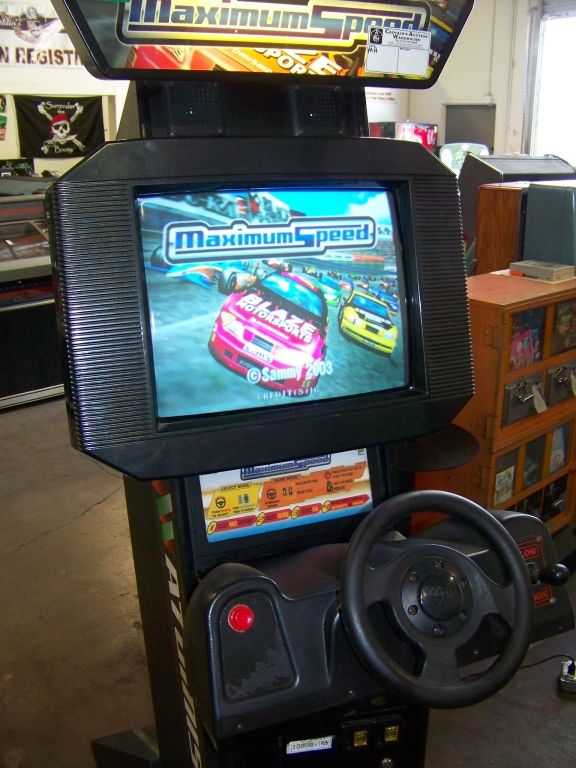 MAXIMUM SPEED UPRIGHT DRIVER ARCADE GAME