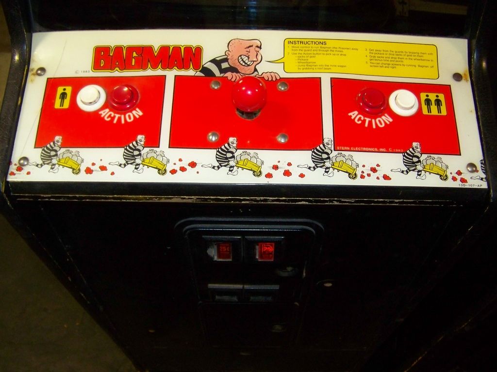 BAGMAN ARCADE GAME STERN/SEEBURG CLASSIC