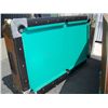 Image 1 : 7' POOL TABLE IRVING KAYE LION HEAD SLATE TOP