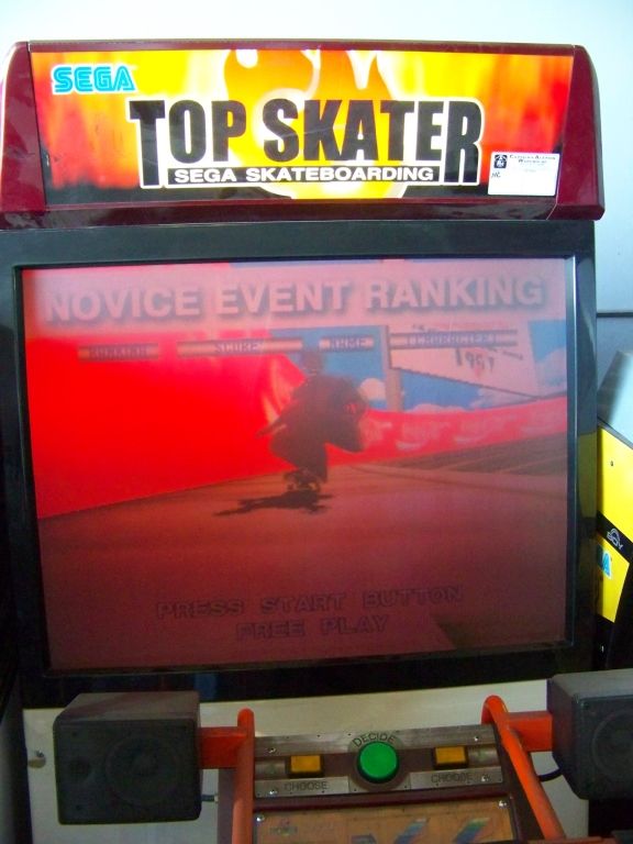 TOP SKATER SEGA DELUXE ARCADE GAME 50"