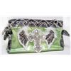 Image 1 : NEW WESTERN BLING STYLE CROSS & WINGS PURSE HANDBAG