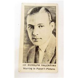 C. 1920'S RUDOLPH VALENTINO STROLLER CIGARETTE CARD