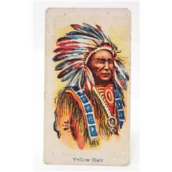 1888 ALLEN & GINTER NATIVE AMERICAN INDIAN CHIEF TOBACCO CARD