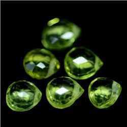 LOT OF 7.21 CTS. OF GREEN PAKISTAN PERIDOT - 13 PCS.