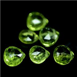 LOT OF 6.95 CTS. OF GREEN PAKISTAN PERIDOT - 9 PCS.