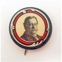 1908 PRESIDENT WILLIAM TAFT CELLULOID PINBACK BUTTON