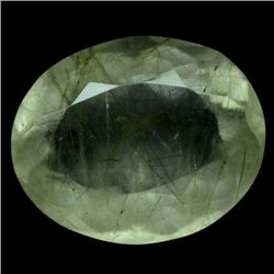 6.43 CT. WHITE WITH GOLDEN RUTILE AFRICAN QUARTZ