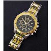 Image 1 : GOLD & BLACK FACE ANALOG WRISTWATCH