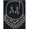 Image 1 : 18K WHITE GOLD PLATED AUSTRIAN CRYSTAL JEWELRY SET