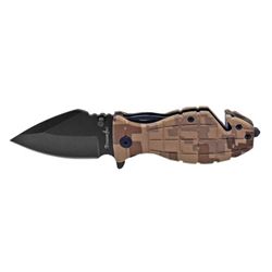 3.5" Spring Assist Grenade Folding Knife - Digital Camo