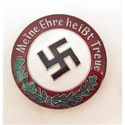 NAZI GERMAN MEINE EHRE HEIST TREUE ENAMELED BADGE