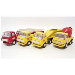 LOT OF 4 VINTAGE PRESSED STEEL TONKA TOY VEHICLES