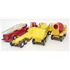 Image 2 : LOT OF 4 VINTAGE PRESSED STEEL TONKA TOY VEHICLES