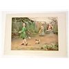 Image 1 : 1893 COLOR LITHOGRAPH "THE FIRST OF APRIL"