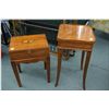Image 1 : Two modern occasional pieces including cigar box on stand and delicate occasional table