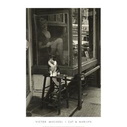 Victor Macarol Cat and Marilyn Thompson St. NYC 1988