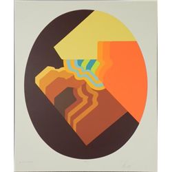 Doug Danz Signed Abstract Print Proof Canyon I