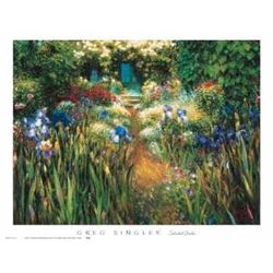 Greg Singley Floral Art Print Secluded Garden