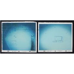 2 Ren & Stimpy Orig Production Backgrounds Brick Walls