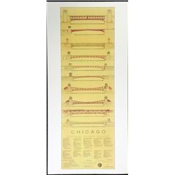 Chicago Bascule Bridges Poster Architectural Print