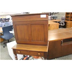 CHERRY DROP FRONT TRADITIONAL SIDE DESK