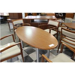 CHERRY OVAL MEETING TABLE