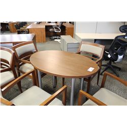 CHERRY OVAL MEETING TABLE