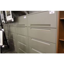 STEELCASE GREY 5 DRAWER LATERAL FILE CABINET