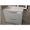 Image 1 : HAWORTH GREY 2 DRAWER LATERAL FILE CABINET