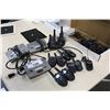Image 1 : LOT OF 11 MOTORLLA -  RADIOSHACK AND COBRA WALKIE TALKIES W/ CHARGERS AND RECEIVERS