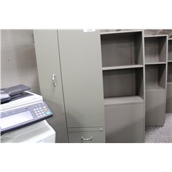 STEELCASE GREY 5.5'  PERSONAL STORAGE CABINET