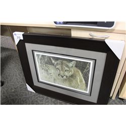 ROBERT BATEMAN "THE COUGAR" FRAMED PRINT