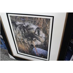 CARL BRENDERS  THE WOLF  FRAMED PRINT