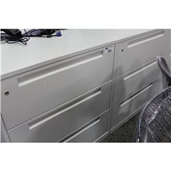 STEELCASE WHITE 3 DRAWER LATERAL FILE CABINET