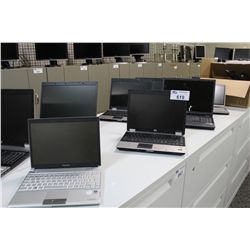 LOT OF 8 HP NOTEBOOK COMPUTERS -  NO HARD DRIVES -  NO POWER SUPPLYS