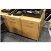 Image 1 : 5 MAPLE 3 DRAWER MOBILE PEDESTALS