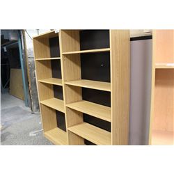 LIGHT OAK 6' BOOK CASE