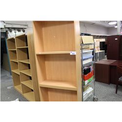 LIGHT MAPLE 7' BOOK CASE