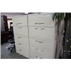 Image 2 : GLOBAL BEIGE 5 DRAWER LATERAL FILE CABINET