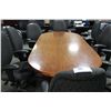 Image 1 : MAHOGANY 8' BOARD ROOM TABLE