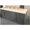 Image 1 : MAPLE AND GREY 6' CREDENZA