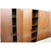 Image 2 : CHERRY 6' DOUBLE DOOR STORAGE CABINETS